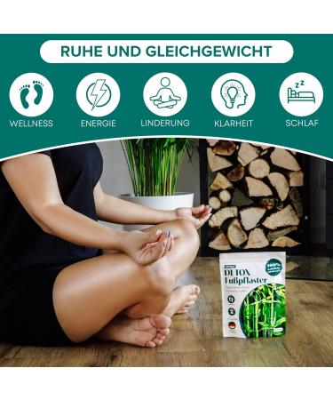 Loverika Detox Foot Pads - Enhanced Recipe 100% Natural Ingredients Boost Energy & Well-Being | 10 Pieces for Cleansing & Detoxification - Buy Online on GoSupps.com