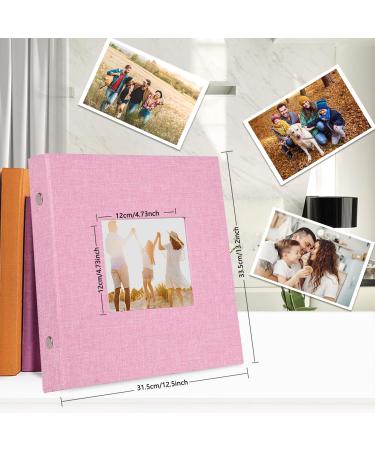 Miaikoe Photo Album 6x4 600 Pockets Slip in Large Capacity Album for Family Wedding Anniversary Linen Album Book Holds 600 Horizontal and Vertical 10x15cm Photos(600 Pockets Pink) 600 Pockets Pink - Buy Online on GoSupps.com