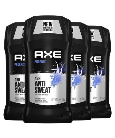 AXE Antiperspirant Deodorant for Men Phoenix & Dark Temptation 4PK 48H Sweat & Odor Protection Long Lasting Freshness Mens Deodorant - Buy Online on GoSupps.com
