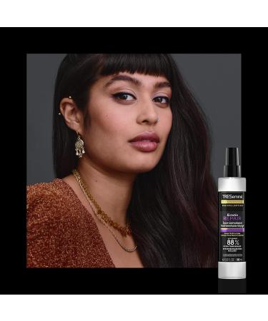 TRESemm Pro Collection Keratin Repair Leave In Hair Treatment for Strong Healthy-Looking Hair Care Hair Styling Treatment Spray Visibly Repair Split Ends 6.1 oz 6.1 Fl Oz (Pack of 1) - Buy Online on GoSupps.com
