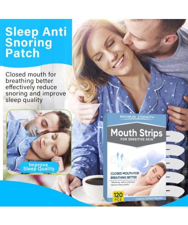 120Pcs Sleep Mouth Tape | Comfortable Anti-Snoring Strip for Better Nighttime Sleeping and Snoring Relief - Buy Online on GoSupps.com
