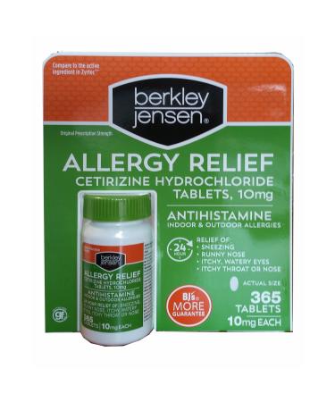 Berkley Jensen Allergy Relief 365 ct. 365 Count (Pack of 1)