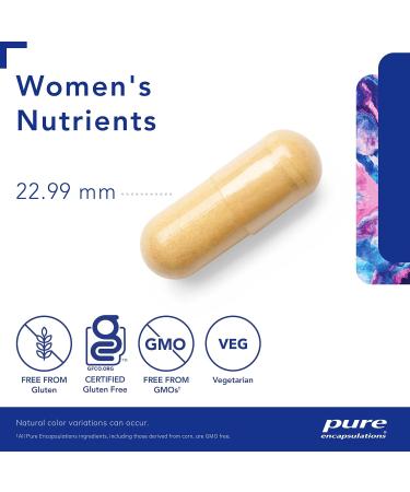 Pure Encapsulations Women's Nutrients - Multivitamin for Women Over 40 to Support Cell Health & Eye Integrity* - With Vitamin C Vitamin E & Vitamin A - 180 Capsules - Buy Online on GoSupps.com