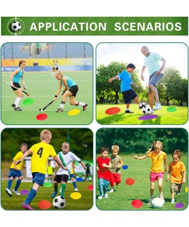 9-10 Inch Non-Slip Rubber Spot Markers for Football, Basketball, Dance Practice - Set of Agility Training Markers with Flat Cones Points - Buy Online on GoSupps.com
