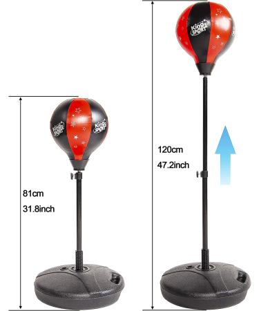 BalanceFrom Kids Punching Bag Set with Base and Boxing Gloves - Easy Assembly, Ages 3-10 | Style #1 - Buy Online on GoSupps.com