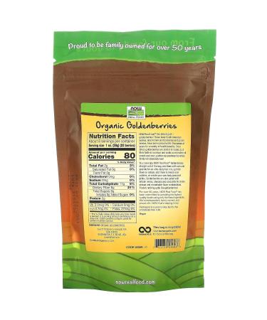 Certified Organic Golden Berries 8 oz - Now Foods Real Food - Buy Online on GoSupps.com