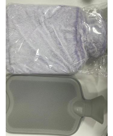 BOLEi 2L Hot Water Bottle with Luxury Faux Fur Cover - Leakproof Neck & Shoulder Pain Relief - Purple - Buy Online on GoSupps.com
