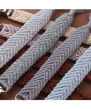 GLASSNOBLE Crochet Clip Chain - BPA Free Cotton Rope Pacifier Holder & Teething Toy for Babies - International Shipping Available - Buy Online on GoSupps.com