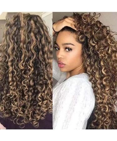 YBY Fashion Women's Long Curly Wigs - High-Temperature Synthetic Fiber Fluffy Volume Hair Cover - Buy Online on GoSupps.com