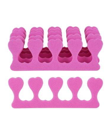 Dacitiery 20 Pcs Foam Toe Finger Separator Disposable Soft Sponge Nail Toe Separator Divider Spacer for Pedicure Manicure Nail Art Accessories Tools