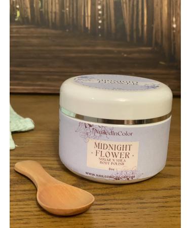 NailedInColor Midnight Flower Scented Women's Sugar N Shea Body Scrub - Buy Online on GoSupps.com