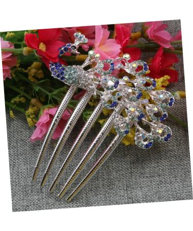 DOITOOL Womens Barrettes for Hair Wedding Hair Pins Rhinestone Bridal Comb Rhinestone Headpiece Crystal Hair Comb Hair Barrette Wedding Hair Comb Hair Clamp Bride Blush Pearl - Buy Online on GoSupps.com