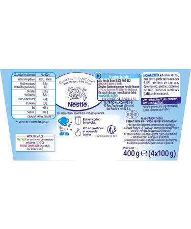 Nestl B b P'tit Brass Raspberry Dairy from 6 Months 4 x 100 g - Buy Online on GoSupps.com