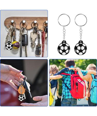 Mini Football Keychains - 12 Pack Soccer Keyrings for Kids | Perfect for Party Favors & Backpacks - Buy Online on GoSupps.com