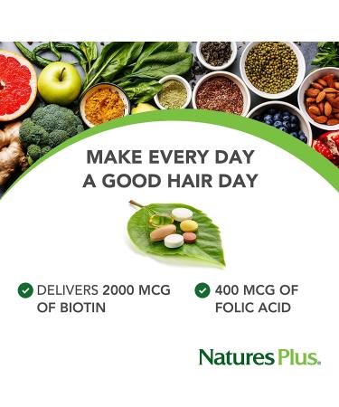 Nature's Plus Ultra Hair 60 Tablets - Support for Men & Women - Buy Online on GoSupps.com