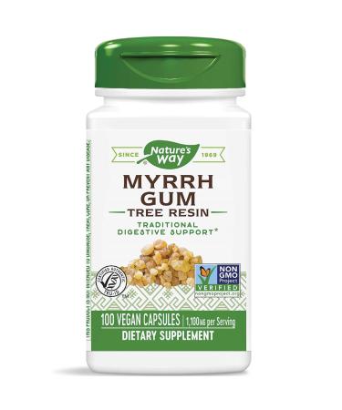 Nature's Way Myrrh Gum Tree Resin 1 100 mg per serving 100 Vcaps - Buy Online on GoSupps.com