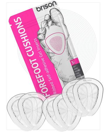 Metatarsal Pads Ball of Foot Cushion 3 Pairs - Gel Inserts for High Heels - Pain Relief Shoe Insoles for Metatarsalgia - Women Men - Buy Online on GoSupps.com