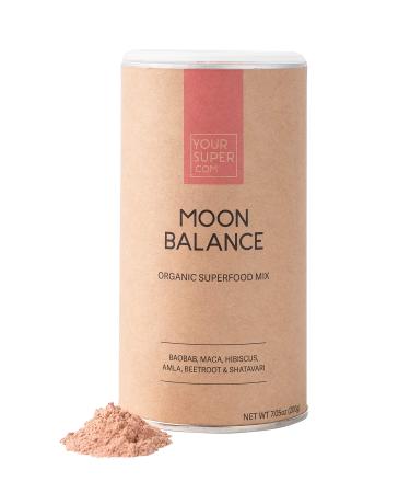 Your Super Moon Balance Superfood Powder - Natural Hormone Balance for Women, Menopause, PMS - Plant Based, Organic Baobab, Maca, Hibiscus, Beetroot, Shatavari Powder - 40 Servings 7.05 Ounce (Pack of 1)
