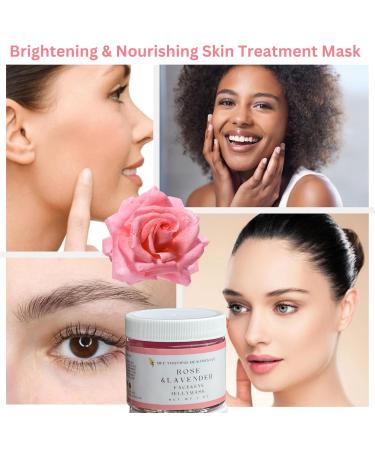Rose & Lavender Jelly Face/Under Eye Mask | Brightening & Nourishing Skin Treatment | Natural Rose Water & Bee Pollen | 1 OZ - Buy Online on GoSupps.com