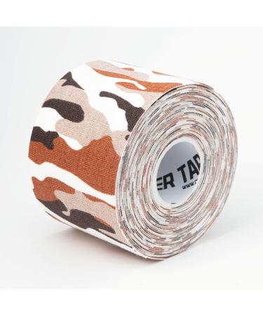 COVERTAPE kinesiology Athletic tape sports tape athletic tape muscle tape Sports tape Elastic therapeutic tape Pain relief tape Strapping tape Physical therapy tape Injury tape massage premium sports tape (black beige camo) colours (Camo Brown) - Buy Online on GoSupps.com