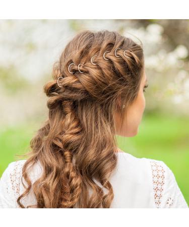 Braid Rings Hair Hoops Clips - 90 Pieces, 3 Colors, 2 Sizes | Hair Accessories - Buy Online on GoSupps.com