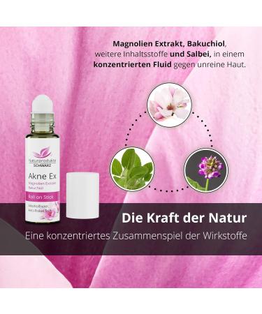  Naturprodukte Schwarz Naturprodukte Schwarz Ex Acne Pen - Magnolia Extract Bakuchiol & Tea Tree Oil for Pimples - 10ml - Buy Online on GoSupps.com