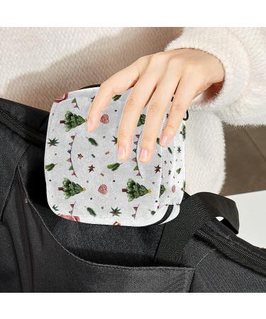 Guantierendiy Sanitary Napkin Storage Bag Portable Period Bag for Women Teen Girls Christmas Tree Menstrual Cup Pouch Nursing Pad Holder (Multicolor) Color 1 - Buy Online on GoSupps.com