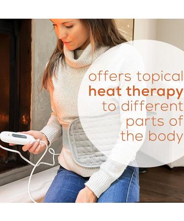 Beurer UHP49 Heating Pad for Back Pain Relief - 6 Heat Settings, Soft Microplush Fabric - Machine Washable with Auto Shut Off - Electric Heating Pad for Cramps and Muscles - Adjustable Strap - Buy Online on GoSupps.com