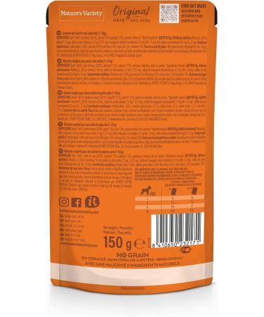 Nature's Variety Original No Grain - Mini Adult Dog P t with Beef - Box of 8 x 150 g - Buy Online on GoSupps.com