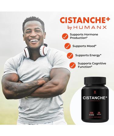 HUMANX Cistanche+ 550mg - 30 Capsules | Supports Vitality and Energy Boost - Buy Online on GoSupps.com
