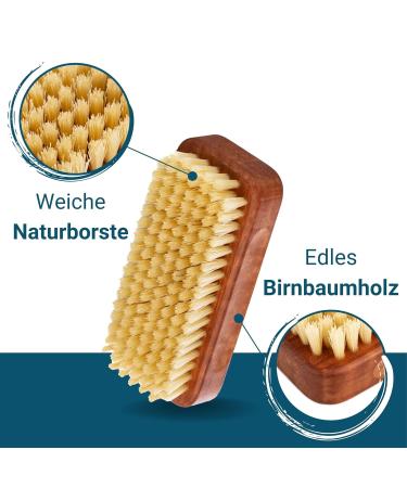 Buy REMOS Hand Brush - Eco-Friendly Doctor's Brush with Soft Natural Bristles & Local Pear Wood - International Shipping Available - Buy Online on GoSupps.com