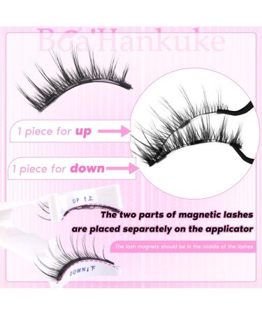 Boahankuke Magnetic Eyelashes Natural Look Manga Magnetic Eyelashes with Applicator Spiky Reusable Magnetic Eyelashes No Glue or Liner Needed Magnetic Lashes Light Weight Manga magnetic lashes - Buy Online on GoSupps.com