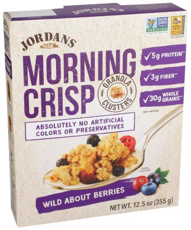 JORDANS Morning Crisp Wild About Berries Cereal, 12.5 Oz Wild About Berries 12.5 Ounce