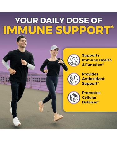 Viva Naturals Elderberry with Vitamin C and Zinc (120 Capsules) - 1000mg Sambucus Elderberry Immune Support Supplement Black Elderberry Capsules for Adults Elderberry Vitamins - 2 Months Supply 120 Count (Pack of 1) - Buy Online on GoSupps.com