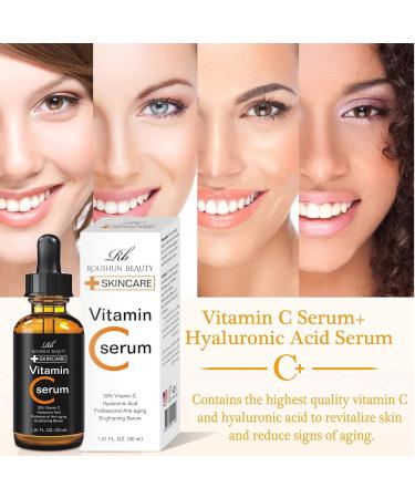Organic Vegan Vitamin C Hyaluronic Serum - Hydrate & Brighten Your Skin | Shop Internationally - Buy Online on GoSupps.com
