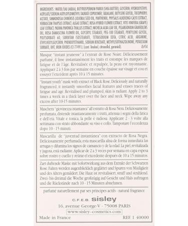 Sisley Black Rose Cream Masque 2.1 oz - Hydrating Face Mask for Women - Buy Online on GoSupps.com