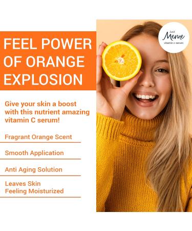 MeMe Vitamin C Serum for Face | Korean Skin Care with Hyaluronic Acid, Retinol & Vitamin E | Anti Wrinkle Eye Serum | Dark Circles Remover - Dermaroller Suitable - Buy Online on GoSupps.com