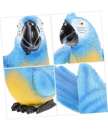 RORPOIR Simulated Parrot Ornament Garden Animal Sculpture Fake Parrot Decor Parrot Bird Sculpture Wall Sculpture Fake Parrot Garden Lawn Figurine Garden Wall Statues Resin Personality 22x125cm as shown3 - Buy Online on GoSupps.com