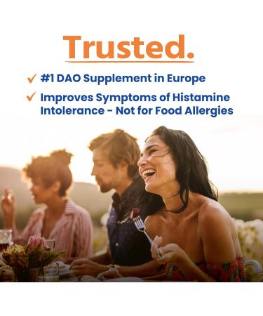 HISTAsolv Extra Strength DAO Enzyme Supplement for Histamine Food Intolerance - Eases Digestive Discomfort - Patented Tech - Made in Austria - 30 Pack 30 Count (Pack of 1) - Buy Online on GoSupps.com