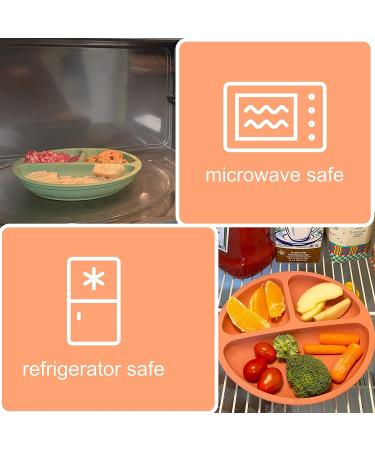 LittlePanda Silicone Baby Plates with Suction | 100% Silicone Divided Plates for Kids | Baby Led Weaning Supplies | Microwave & Dishwasher Safe Toddler Plates | 3 Pack - Buy Online on GoSupps.com