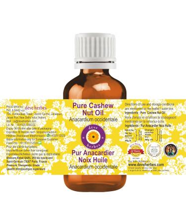 Deve Herbes Pure Cashew Nut Oil (Anacardium occidentale) 5ml (0.16 oz) - Buy Online on GoSupps.com