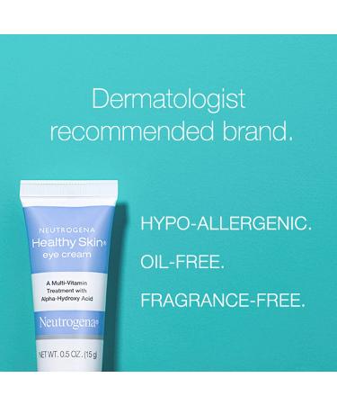 Neutrogena Healthy Skin Anti-Wrinkle Eye Cream 0.5 oz | Vitamin A & B5, AHA | Firming Under-Eye Cream for Fine Lines - Buy Online on GoSupps.com