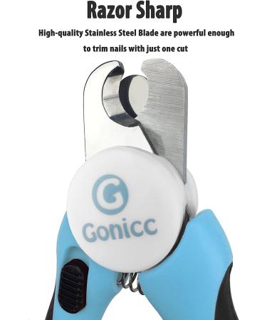 Gonicc Pets Nail Clippers & Dematting Comb Set | Safety Guard & Free Nail File | 2 Sided Precision Teeth | Ergonomic Design - Buy Online on GoSupps.com