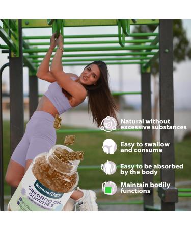 Oregano Oil Gummies with Black Seed Oil Oil of Oregano Supplements with Elderberry Olive Leaf Zinc Vitamin D3 & Vitamin E - Immune & Digestive Support - Vegan and Non GMO 60 Counts - Buy Online on GoSupps.com