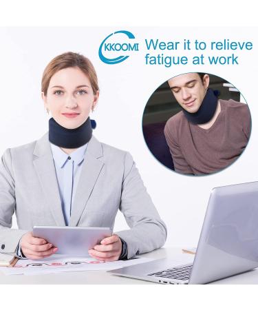 KKOOMI Neck Brace Foam Cervical Collar - Medium 3.0 Inches - Soft Neck Support for Pain Relief - Medical Device for Neck Pain - Women & Men - Buy Online on GoSupps.com