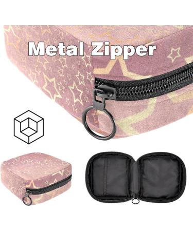 Shop Muooum Menstrual Artery Zip Bag for Women - Stylish Tampon Collector Bag with Golden Stars Pattern | International Shipping Available - Buy Online on GoSupps.com