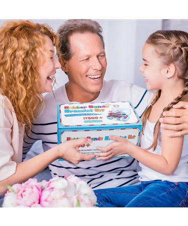 Inscraft 17500+ Rubber Loom Bands Kit with Blue Container - 28 Colors, 600 S-Clips, 352 Beads, 40 Cartoon Pendant - Bracelet Making Refill Set for Kids - Buy Online on GoSupps.com
