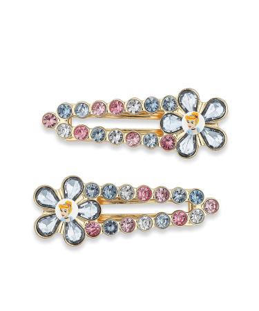 Disney Princess Cinderella Goody Hinge Jewel Clip - Slideproof Rhinestone Hair Accessory for All - Easy Style & Secure Hold - Unisex for Men, Women, Boys & Girls - Buy Online on GoSupps.com