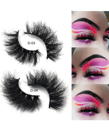 Wholesale 25mm Fluffy 3D Eyelashes - Dramatic Long & Thick Nerz - 20 Pairs Mixed Styles - Buy Online on GoSupps.com
