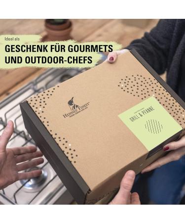 Buy Hennes FINEST LUSSUND BOX - Premium Grill & Pfanne Gift Set with Kampot Pfeffer Sauces & Accessories - International Shipping Available - Buy Online on GoSupps.com